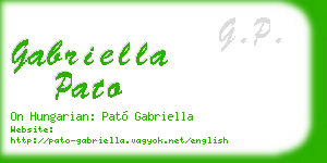 gabriella pato business card