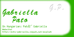 gabriella pato business card